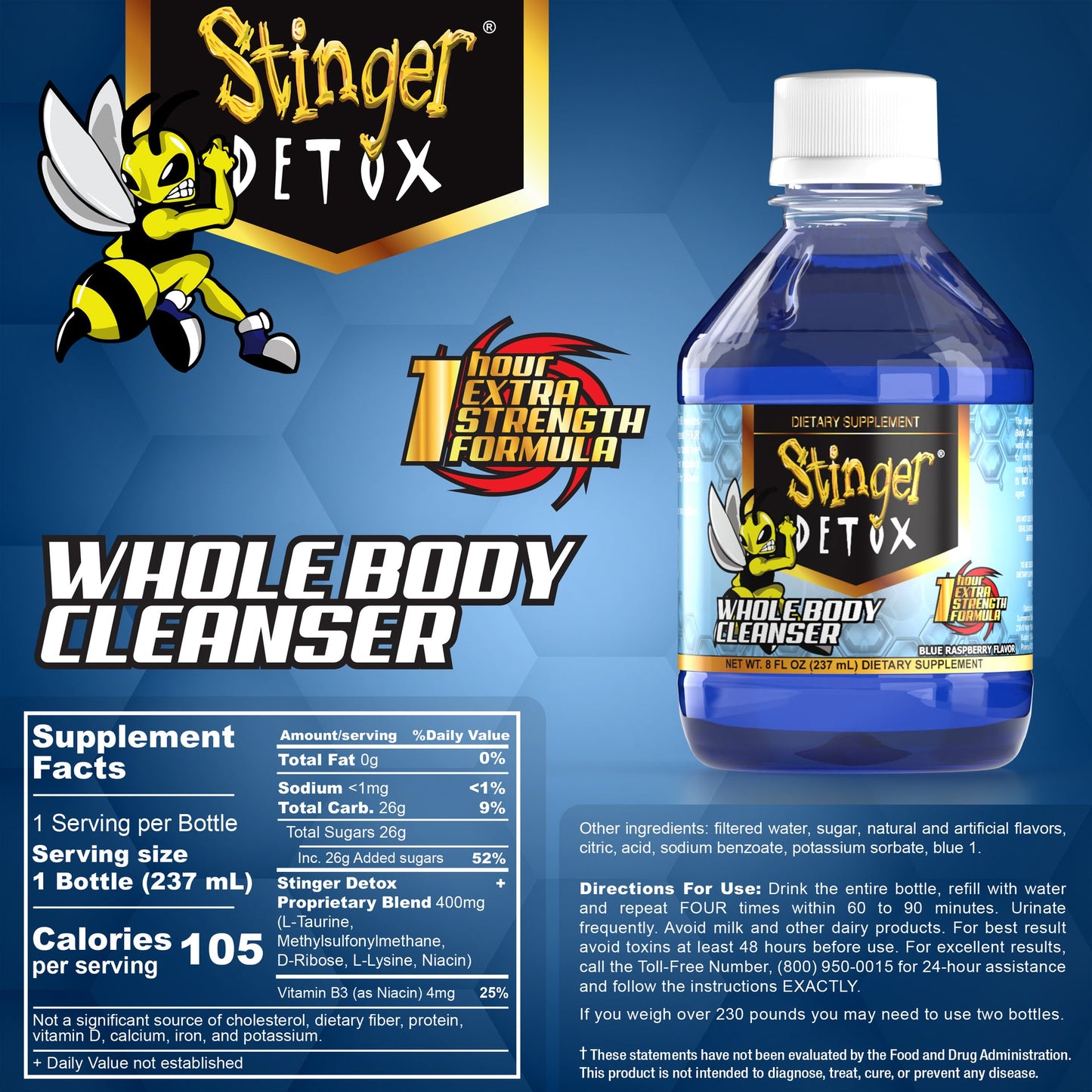 Whole Body Cleanser Detox 1 Hour Extra Strength Formula