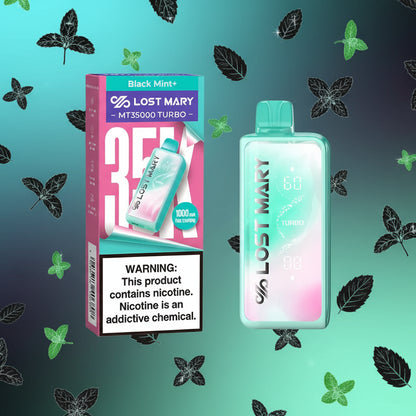 Lost Mary vape device and packaging on a white background