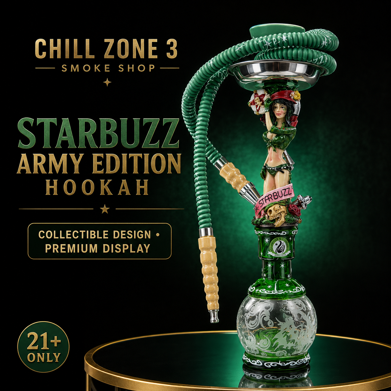 Starbuzz Army Edition Collectible Hookah Set
