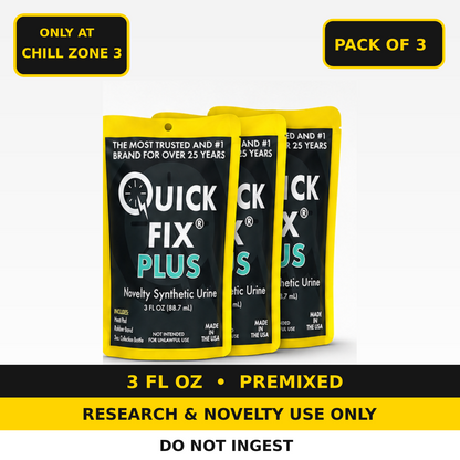 Quick Fix 6.4 Plus Synthetic Urine 3 oz – Premixed Novelty Kit