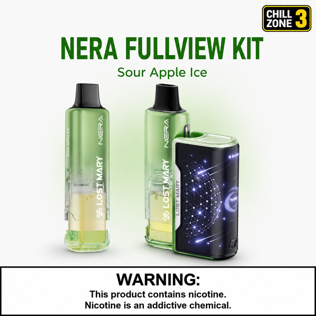 Lost Mary NERA Fullview 70K Kit – 5% Nicotine