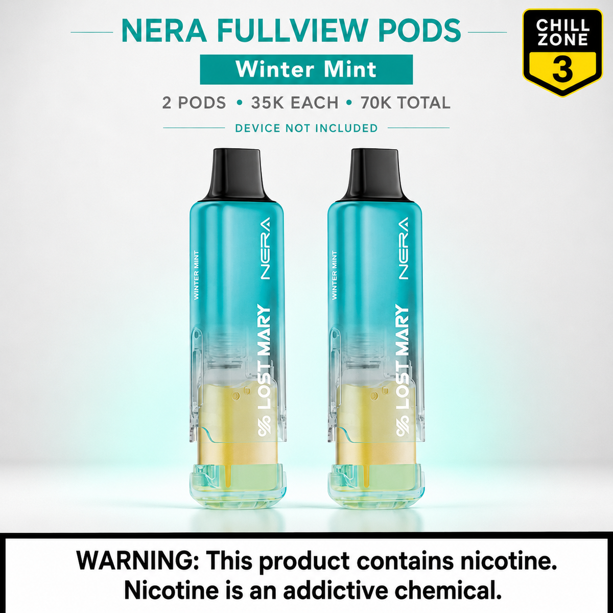 Lost Mary NERA Fullview 70K Replacement Pods – 5% Nicotine