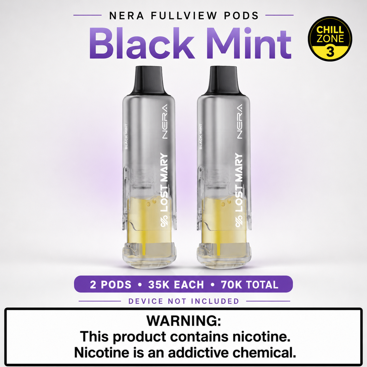 Lost Mary NERA Fullview 70K Replacement Pods – 5% Nicotine