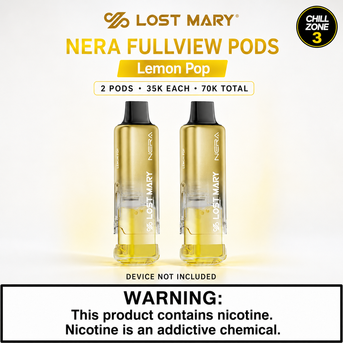 Lost Mary NERA Fullview 70K Replacement Pods – 5% Nicotine