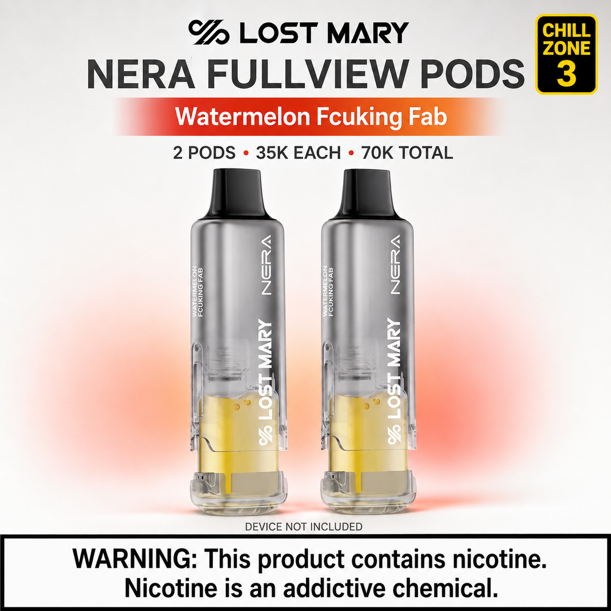 Lost Mary NERA Fullview 70K Replacement Pods – 5% Nicotine
