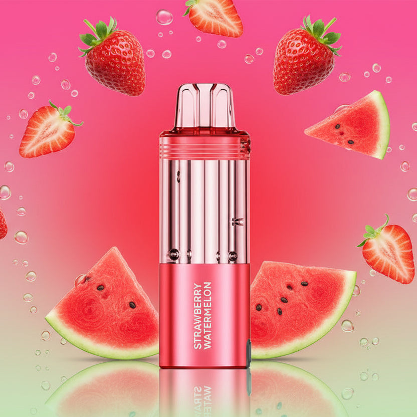 Pink vape device with packaging labeled 'Foger' on a white background